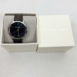 Michael Kors (MK8813) Irving Signature Brown Leather Band Stainless Steel Watch